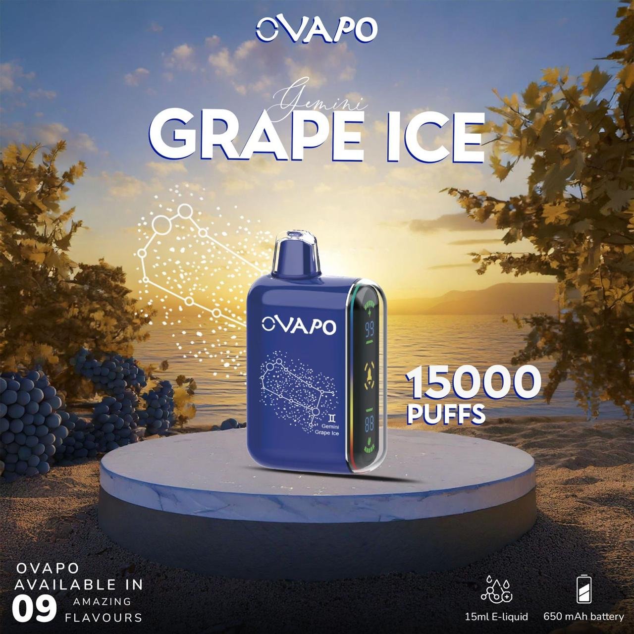 Gemini Grape Ice (15000 PUFFS)